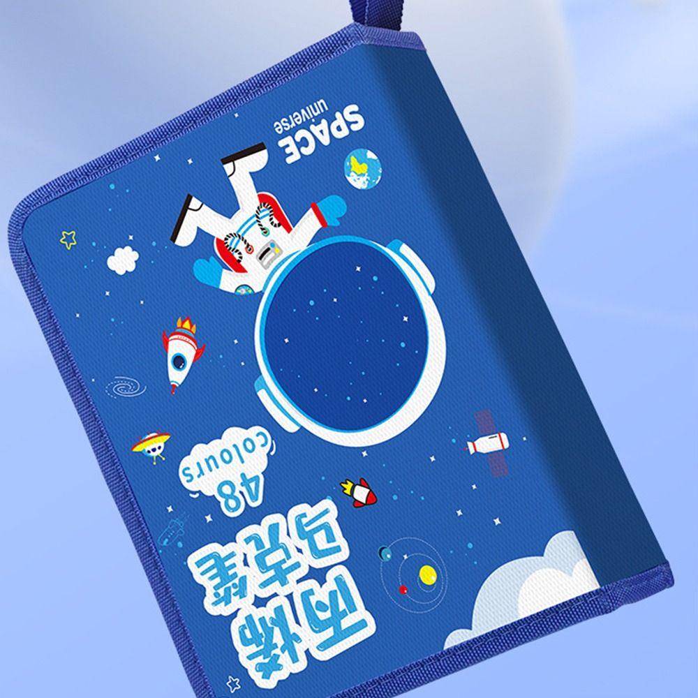 Zipper Art Marker Pen Storage Bag Folding Marker Pen Contaioner  For 24/36/48/60Pcs