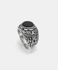 Sheen666 Onyx Eagle Crest Silver Ring (Type B)