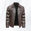 New Men's Leather Jacket Large Size Leather Jacket Men's Spring and Autumn Men's Slim Leather Jacket Men's