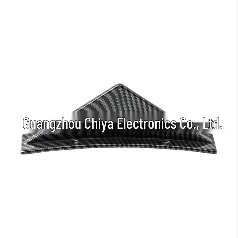 Universal Carbon Fiber-Pattern Rear Spoiler Kit for Cars