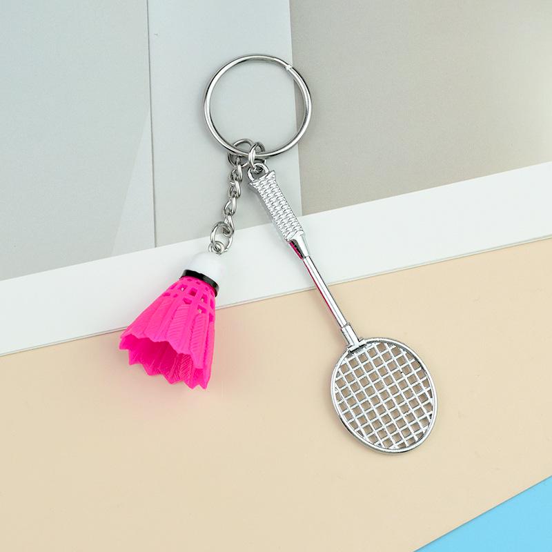 Cross-Border Badminton Keychain Set: Creative Two-Piece Pendant Gift for Sports Events