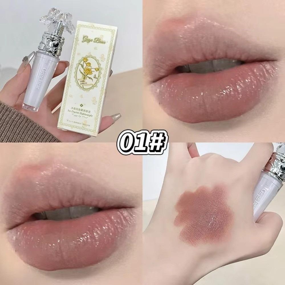 Ice Crystal Mist Mist Lipstick Long-lasting Color Matte Velvet Matte Lipstick Color Rendering Non-drying Lip Clay for Women