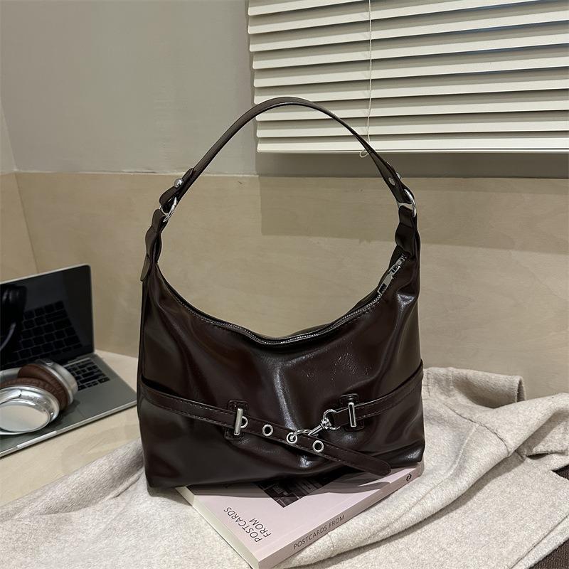 Retro High-End Achseltasche Damen Neue Einfache Pendler-Tragetasche Vielseitige Schulter-Umhängetasche