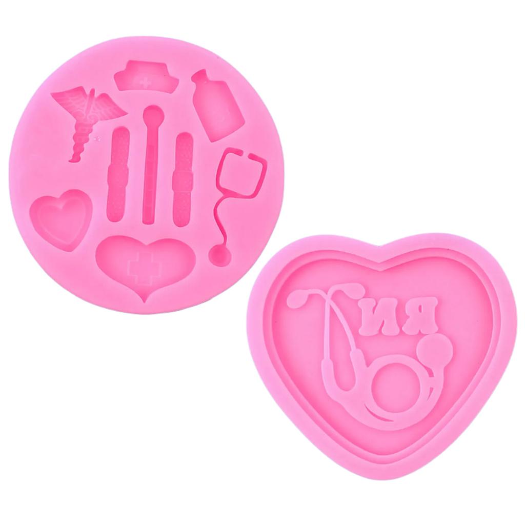 Praktische Silikonform Medizinische Apparatur Form Einzigartige Epoxidformen Schmuckherstellungswerkzeug für Handwerksbegeisterte