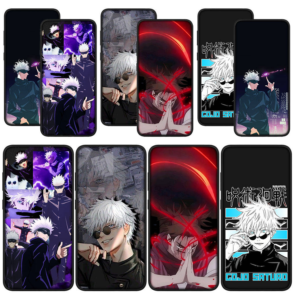 

для Samsung Galaxy S24 S23 iPhone 15 14 Xiaomi Redmi Note 13 12 11 Pro Max X 8 7 9 10 XR OPPO Huawei Phone Case Gojo Satoru Poster Jujutsu Kaisen Cute