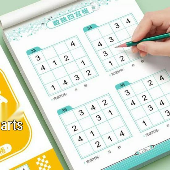 Kids' Sudoku: Beginner Math Puzzle Game with 4, 6, and 9 Grids for Elementary Thinking Training