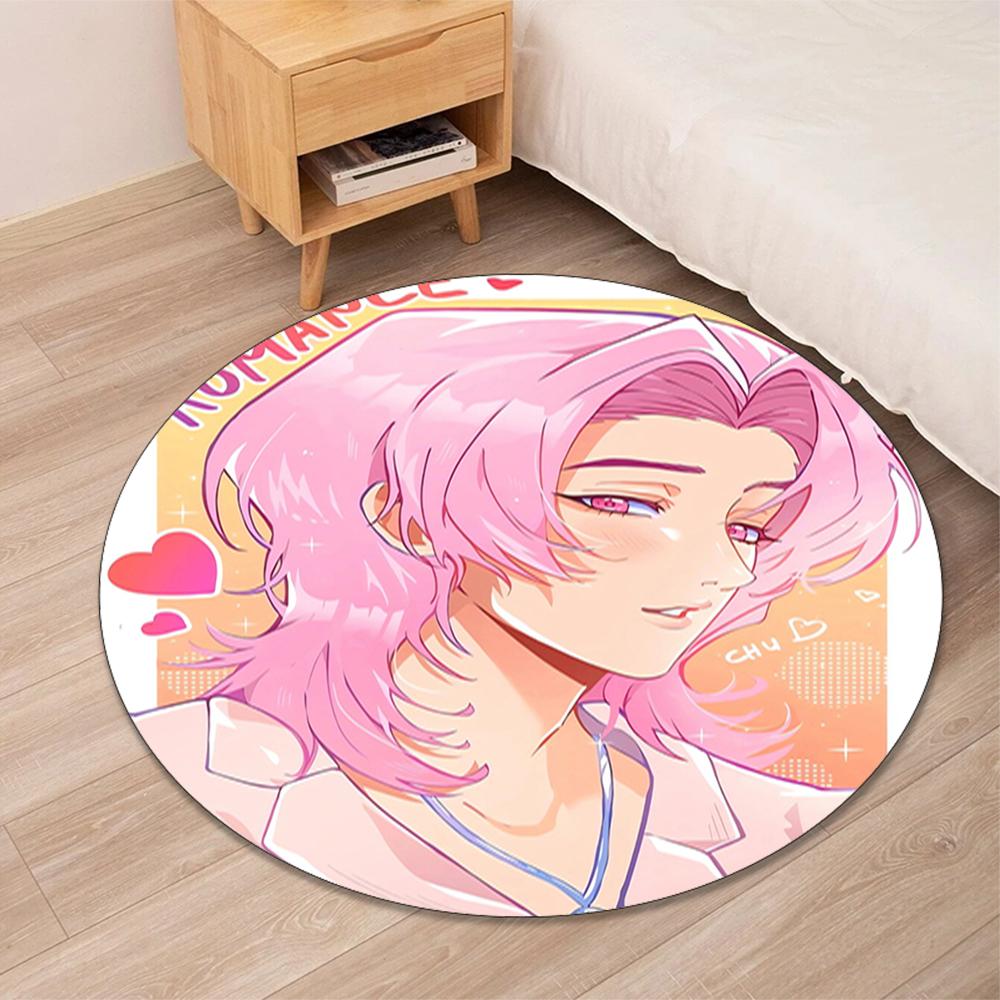 Saja Boys Printed Round Rug Carpet Chair Rug Area Rug Entryway Doormats,for Office Chair Living Room Bedroom Kitchen Room.