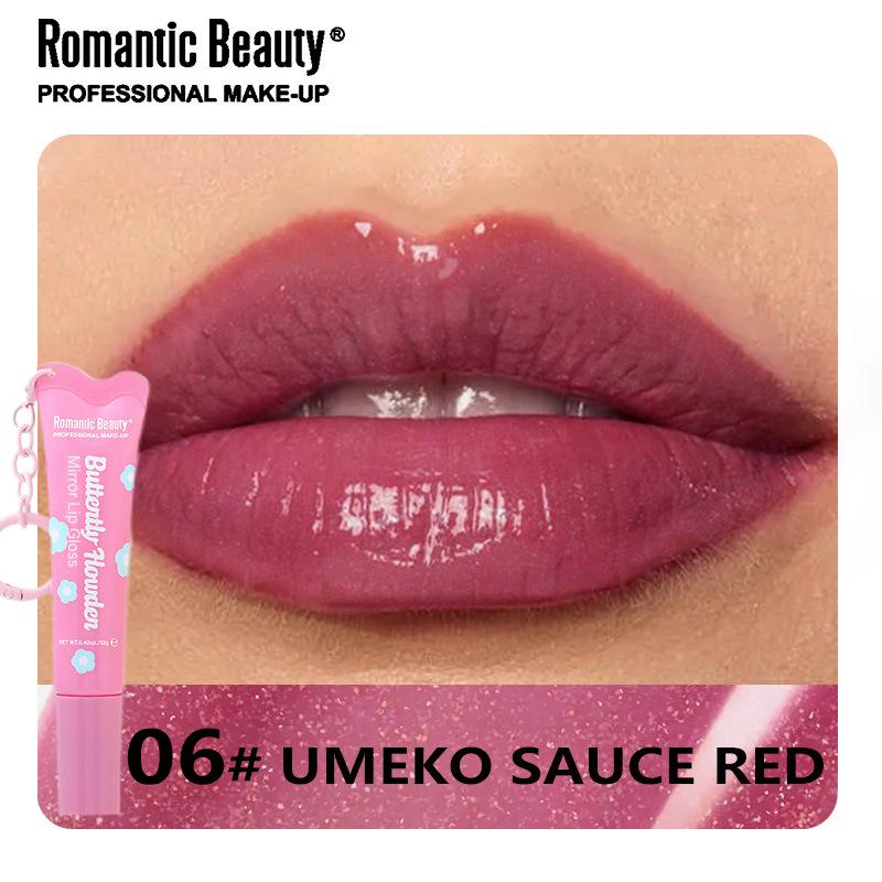 RMT Tinted Lip Glaze Moisturizing Lip Oil Mirror Watery Lip Glaze with Hook Lip Makeup