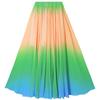 720 Grad Farbverlauf Tanzrock Eleganz Klassischer Tanz Damen Square Dancing Auftritt Maxiröcke Elastischer Bund Großer Saum Chiffon A-Linienröcke