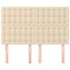 Maison Exclusive - Tête de lit Crème 144x5x118/128 cm Tissu