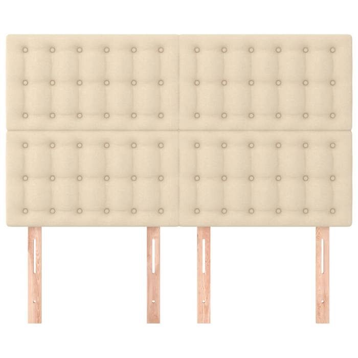 Maison Exclusive - Tête de lit Crème 144x5x118/128 cm Tissu