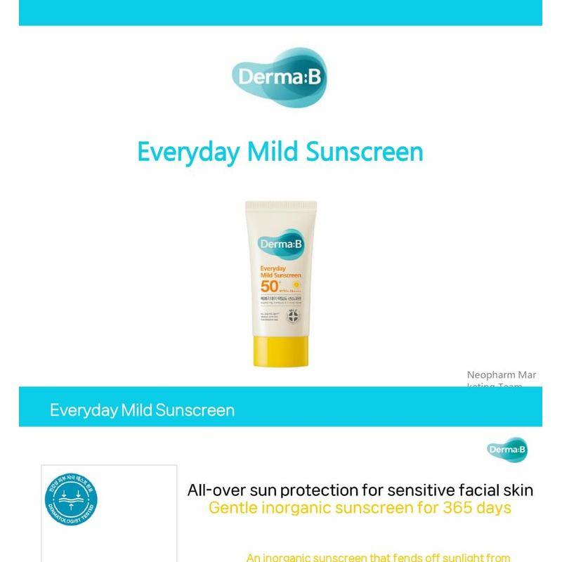 Derma: B - Everyday Mild Sunscreen
