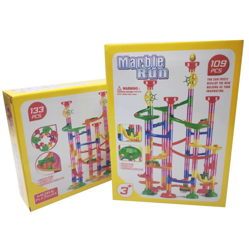 Early Childhood Maze Ball Track & Building Blocks Toy Set