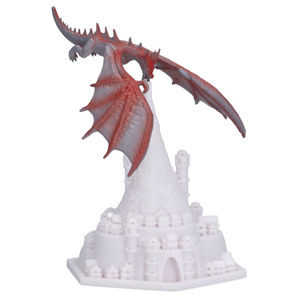 LED Volcano Dragon Lamp USB Charging 3D Printed Fire Dragon Night Light for Baby Rooms Bedrooms