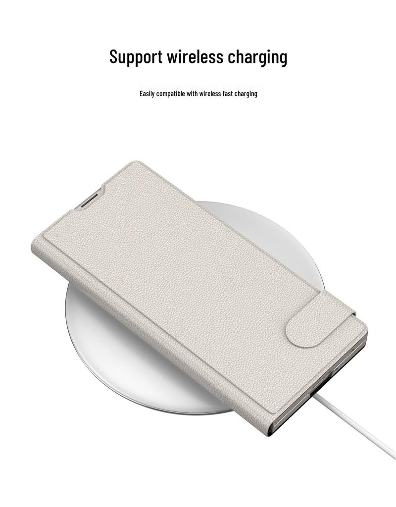 Samsung Z Fold7 Leather Flip Case: Trendy Integrated Protective Shell