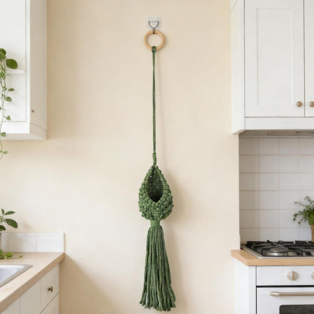 Decorative Macrame Pot Hanger, Indoor Hanging Planter Basket