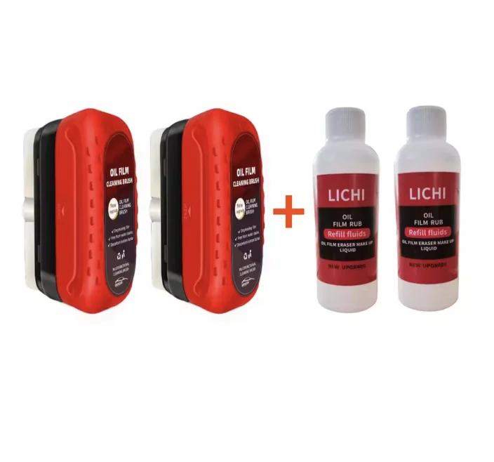 Professional Auto Glass Cleaner with Hydrophobic Coating Oil Film Remover for Windshields And Windows Includes Detailing Tools