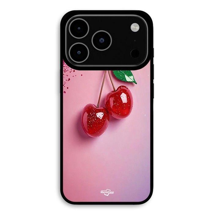 Coque Pour iPhone 17 Pro Cerise brillante Maniacase