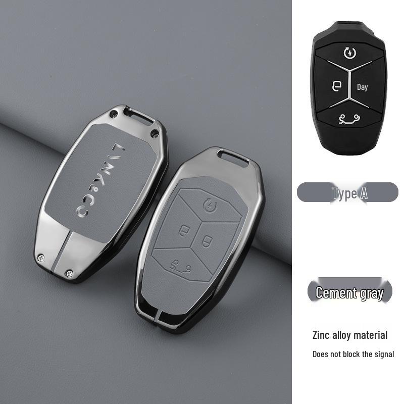 Lynk & Co 01 Car Key Case: Metal Shell, Anti-Lost Lock Bag, High-End Men’s Keychain Accessories