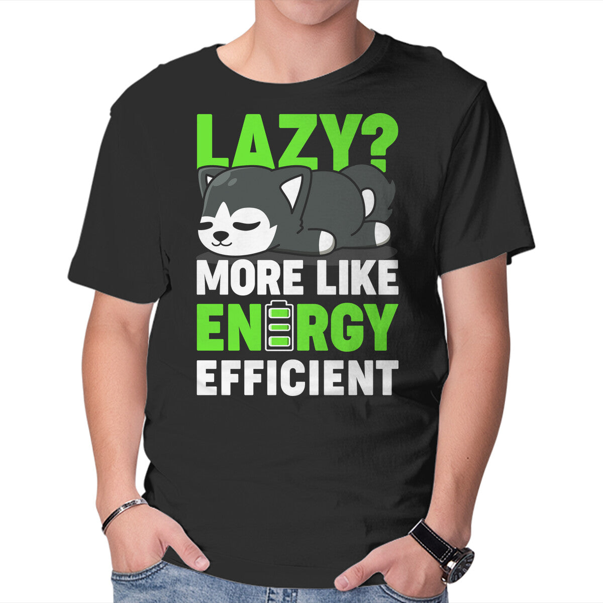 Unisex Crew Neck T-Shirt Energy Efficient Graphic Short Sleeve Casual Tee XXXXL