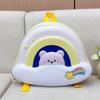 New kindergarten schoolbag Korean version of foreign style rainbow bear backpack cute EVA hard shell backpack
