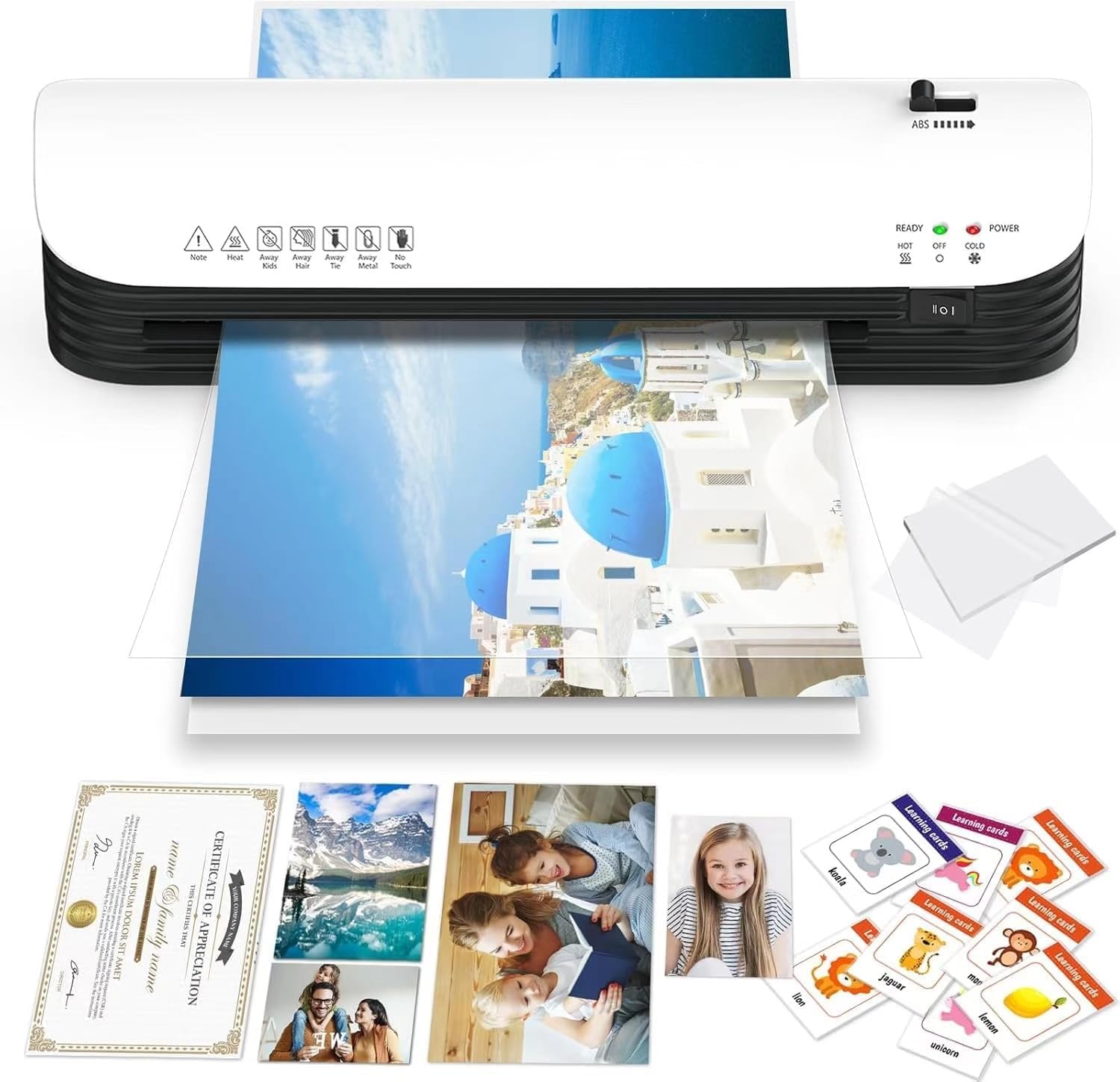 

Laminator Compatible with Includes 15 Sheets of Laminating Easy Compatible with Compatible with Business and for and Home Use Machine, A3/A4 Paper,