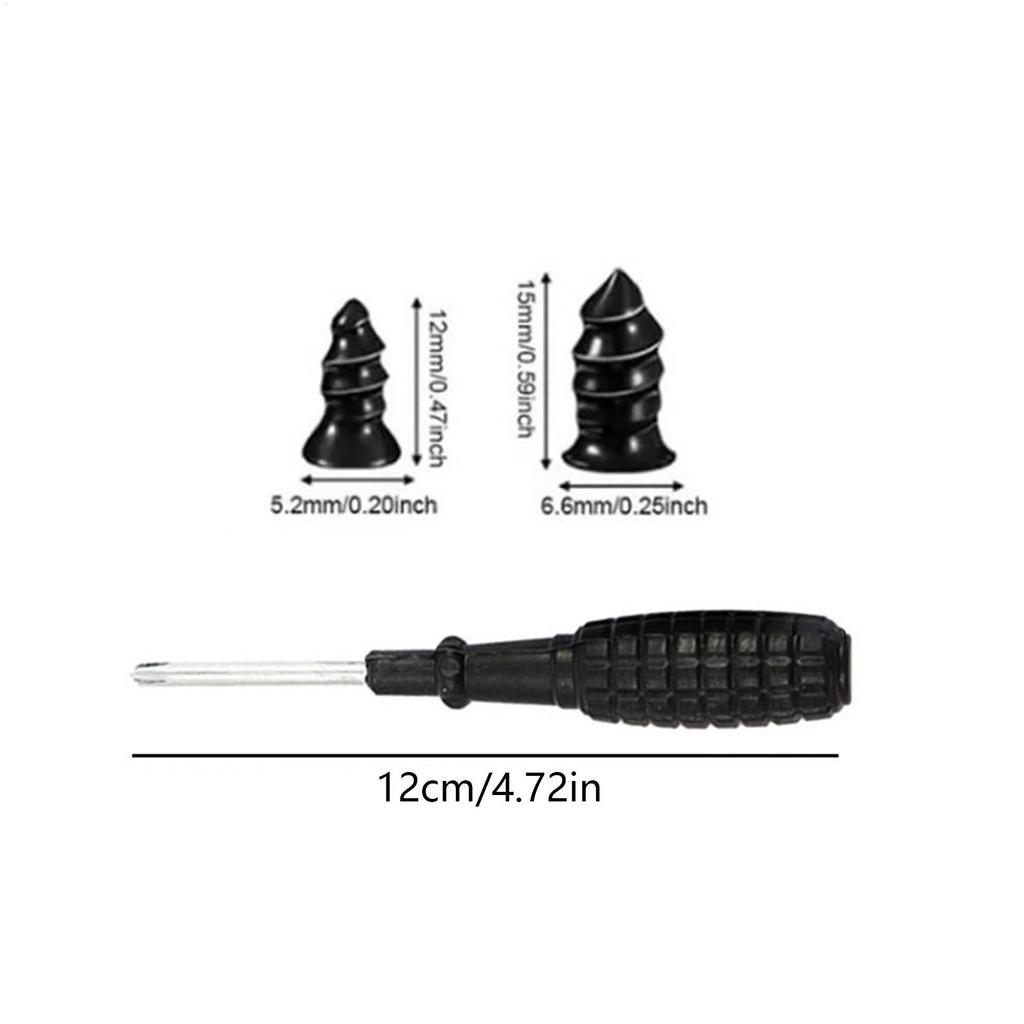 30pcs Tire Repair Nails, Car Motorcycle Tire Puncture Repairing Heavy Duty Screw-in Tire Repair Plugs For Truck Scooter Bike