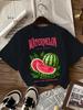 Watermelon Local Source Juicy Refreshing Printed Unisexs Round Neck Tshirt Street Fashion Casual Hip Hop Tshirt Graphic Tshirts