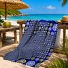 Mi-lan FC Emblem Printed Microfiber Beach Towel, Soft And Absorbent, Quick-Dry, Ideal for Summer Travel, Beach Essential, Swimming Pool