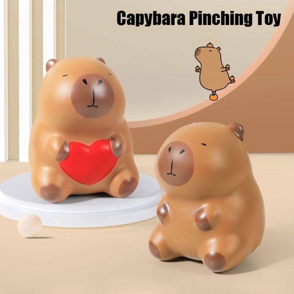 PU Capybara Squeeze Toys Mochi Slow Rebound Stress Relief Decompressing Toy Fidget Toy Home Decorations