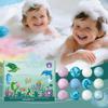 12-piece Children's Bath Ball Set, Made Of Natural Handcrafted Organic Natural Gas , Suitable As Birthday Gifts For Children Of Both Girls And Boys.