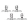 Fixed Pulley Single Silent Dual Bearings Carbon Steel 330lb Load Bearing Wall Mounted Lifting