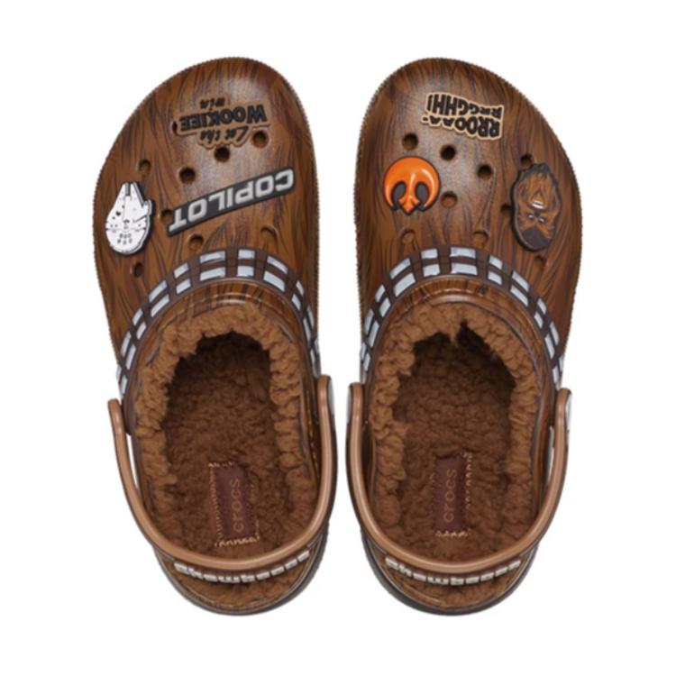 Crocs Star Wars x Classic Lined Clog Kids Chewbacca Kids Sneakers Brown Espresso 208814-206