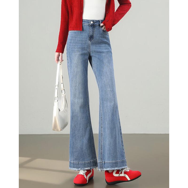 TERRE BLEUE Retro Micro-Flare Women s Jeans L