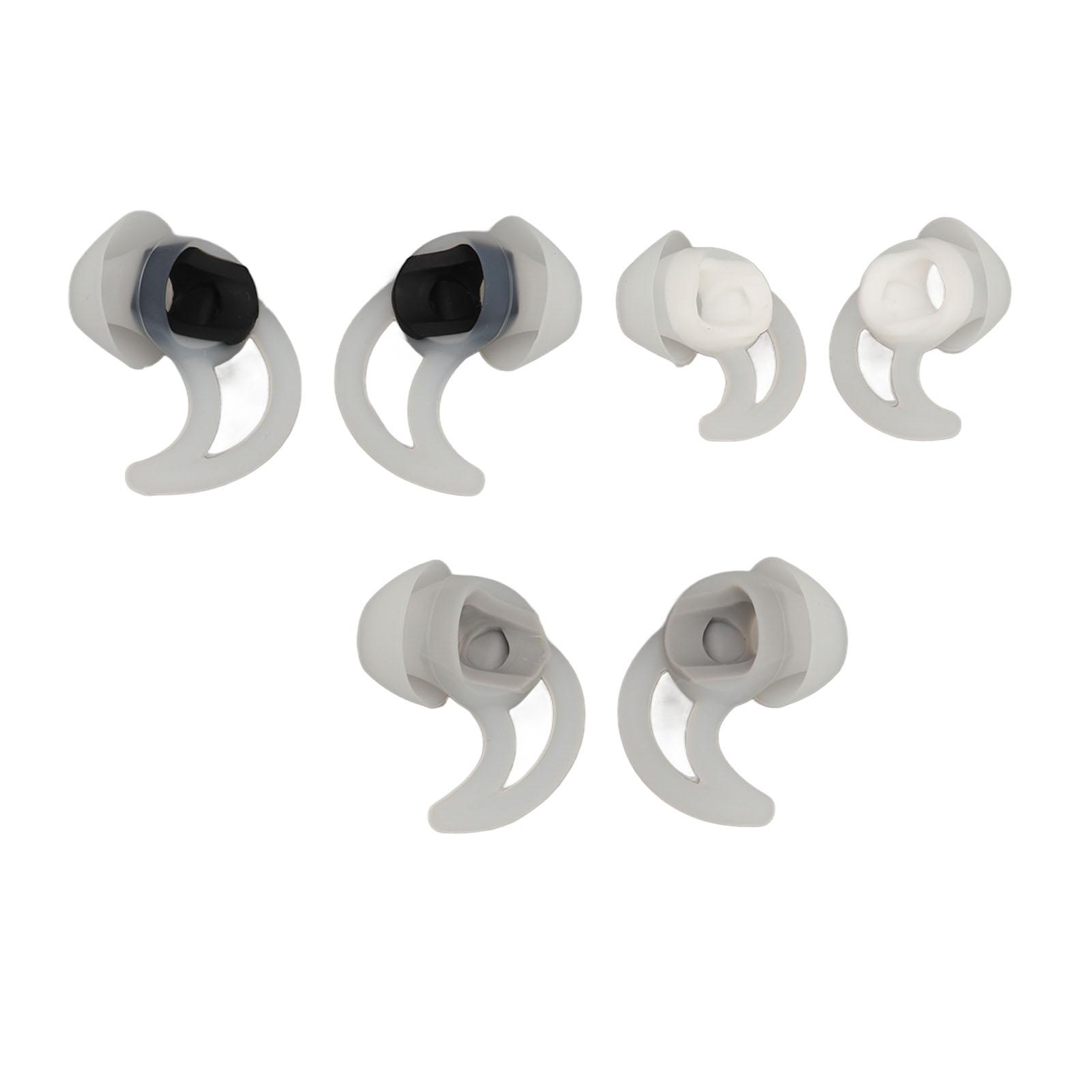 

3 пары сменных силиконовых амбушюр SML, мягкие и удобные силиконовые амбушюры для QC20 QC30 прозрачный