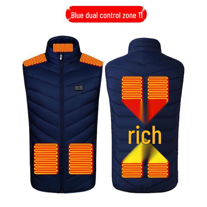 Men's USB Electric Heated Vest for Autumn and Winter