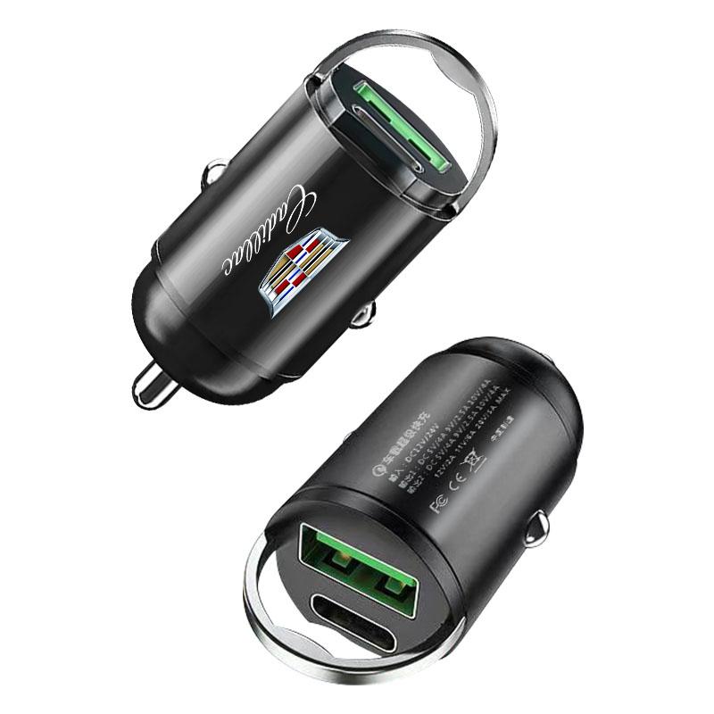 Car Fast Charger USB Type-C Charging Adapter Accessories For Cadillac XT5 XTS CTS BLS SLS DTS SRX Escalade Tiburon Deville