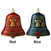 Campana Anniversario 250° Anniversario USA Resistente all'Usura Campana Commemorativa 3D Ornamento Campana Anniversario per Decorazioni dell'Albero di Natale