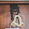 Black Coated Animal Shaped Hanger Wide Load Capacity Over Door Hanging Hook for Bathroom Bedroom Storage Solution