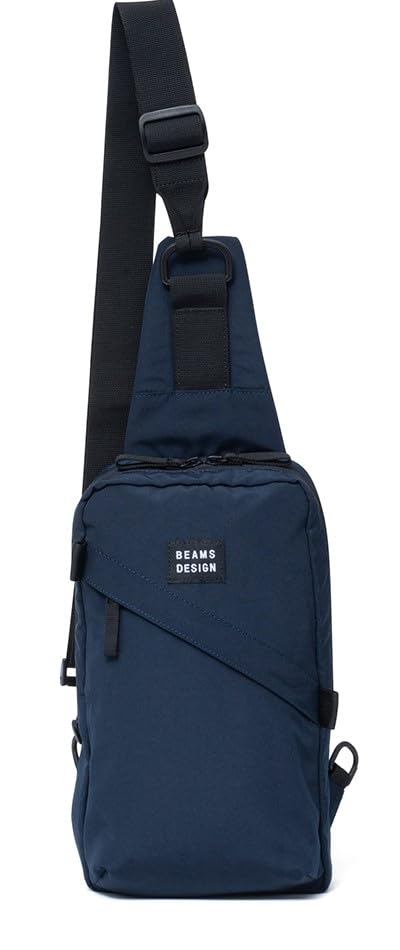 BEAMS DESIGN Вертикальная сумка-слинг, темно-синяя [Диагональная],