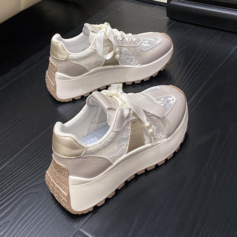 

[Customized] BN017 New Dad Shoes Women s 2025 Spring and Summer Height Increase Breathable Thick Bottom Casual Color Matching Versatile 34