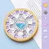Square Round DIY Mosaic Cup Mat Mosaic Glass Bamboo Pad Creative Handmade Coaster  Toys