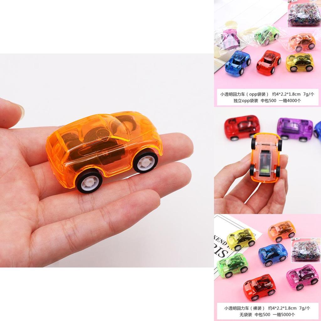 Childrens Mini Cartoon Transparent Spin Drive Car Toy For Brain Development And Handeye Coordination
