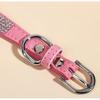 Suede Bows, Leather, Rhinestones, Dog Collar And Leash Cover, Puppy, Cat, Dragon, Small Dog, Cat | Collar For Dog, Cat | Cat Collar (pink)