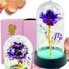 Eternal Rose In Glass, LED Light, Colorful Gift Idea, 15X8CM