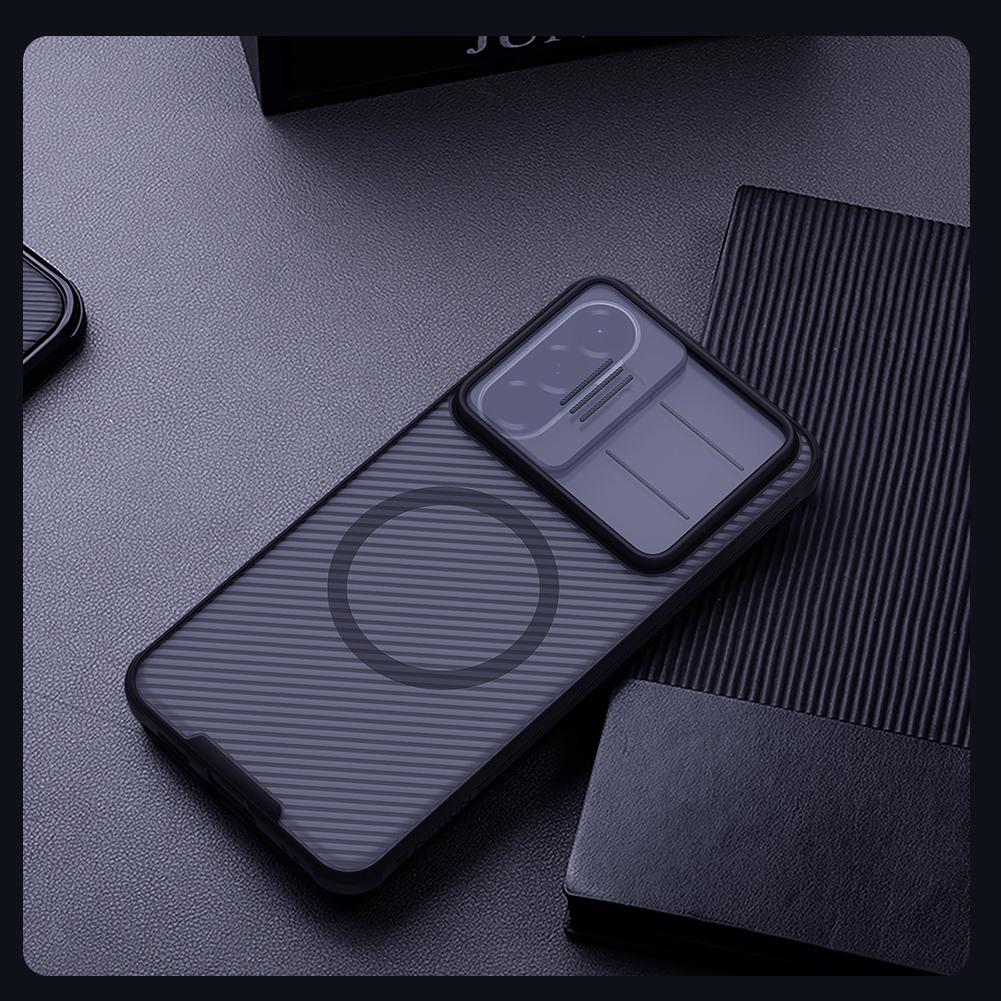 NILLKIN Custodia per Telefono Samsung Galaxy A57 Custodia Magnetica CamShield Pro Copertura Scorrevole Protezione Fotocamera