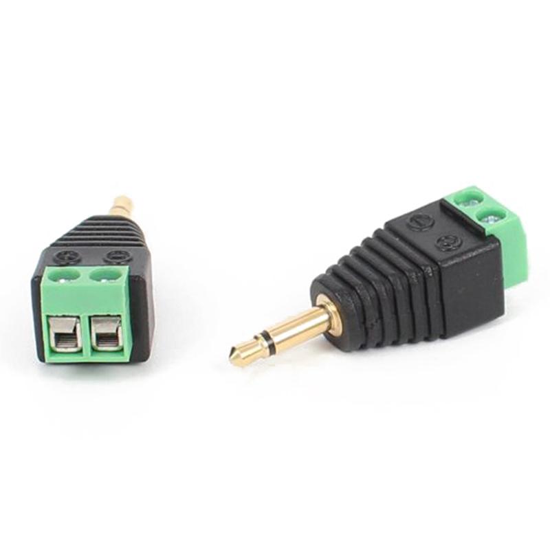 

3.5mm Mono Male to AV Screw Terminal Mono Jack Stereo Male Plug Audio Mono Channel To Screw Terminal Audio Mono Channel Plug