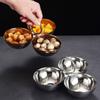 304 Stainless Steel Fruit Plate Round Bowl Serving Dishes Portable Appetizer Platter  Parties
