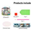 2D Flache DIY Desktop Diamantmalerei Kits Spezielle Form Doppelseitiger Druck Einseitig Bohren für Wohnzimmer Heimbüro Dekoration