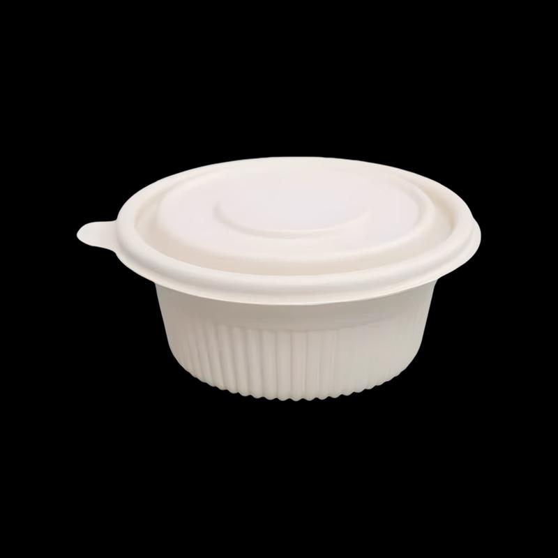 Disposable 300ml Corn Starch Bowls with Lids